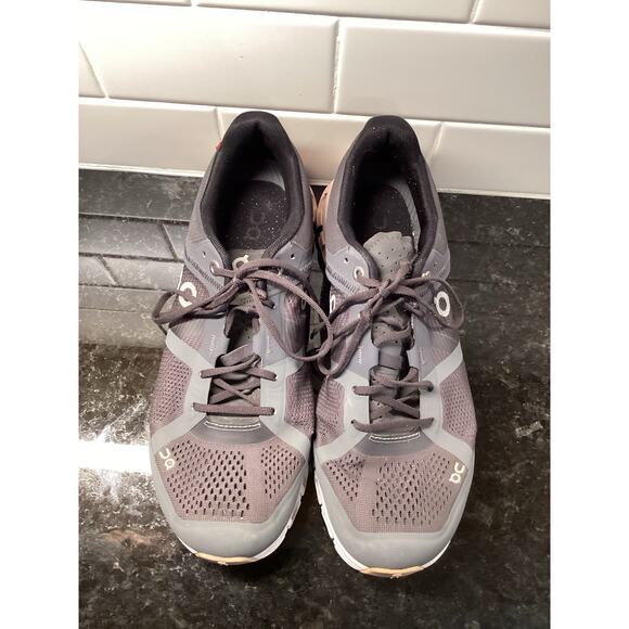 On Running Women's Cloudflow Running Sneakers Shoes Athletic Black Pink SZ W9.5 - Picture 5 of 11